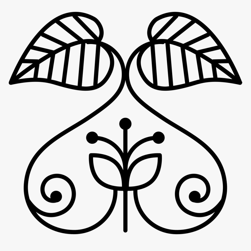 Leaf With Curls Design - Tad Carpenter Sun, HD Png Download