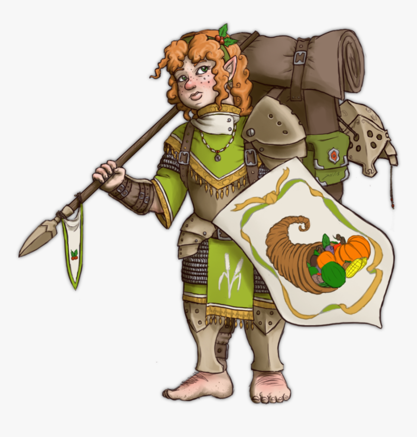 Transparent Cornucopia Clipart - Halfling Cleric, HD Png Download