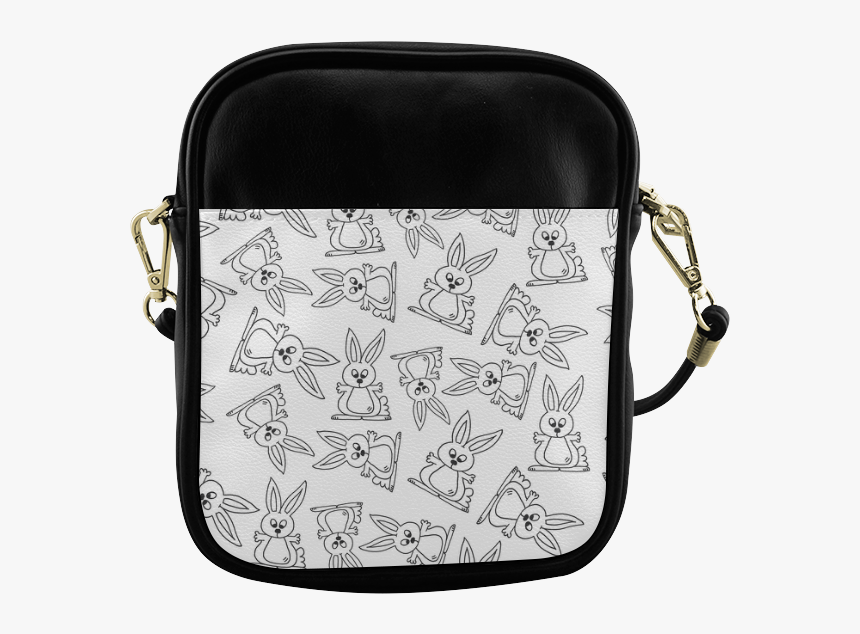Bunny Pattern Sling Bag - Handbag, HD Png Download