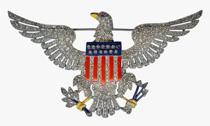 Magnificent Soaring Eagle Brooch Designer Alfred Philippe - Bald Eagle, HD Png Download