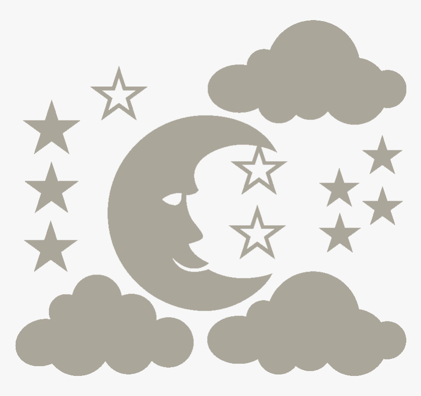 Sticker Toiles Lune Et - Rising Star Drawings, HD Png Download