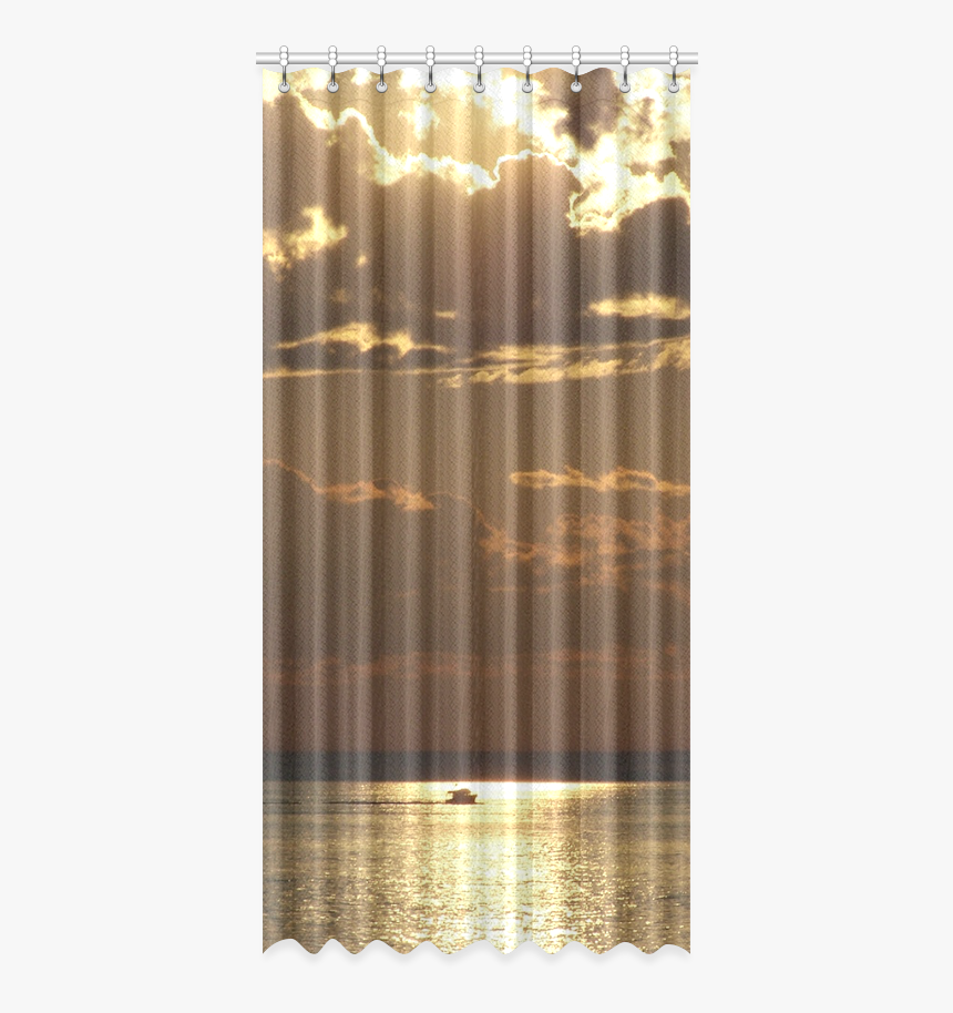 Awesome Sea Scene Window Curtain - Window Valance, HD Png Download