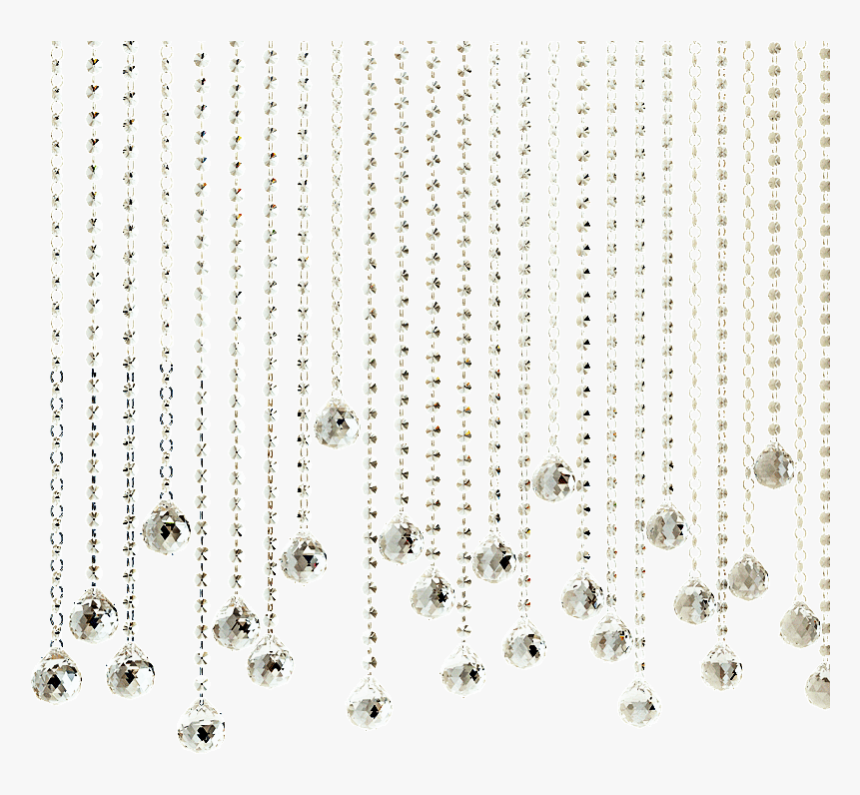 #beads #curtains #rhinestones #border - Necklace, HD Png Download