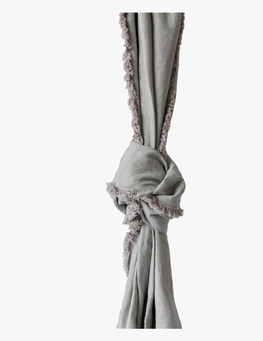 Transparent Gold Curtains Png - Boho Linen Curtains Grey, Png Download