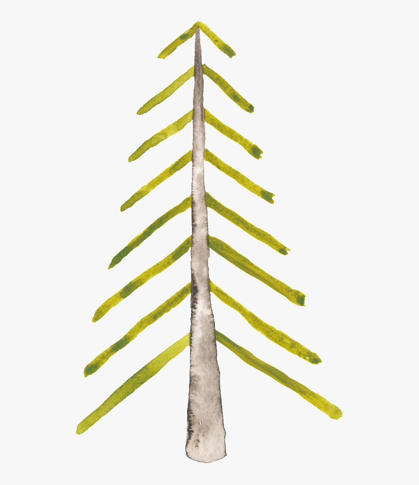 Arbol De Navidad De Png Transparente Amarillo Pintado - Pond Pine, Png Download