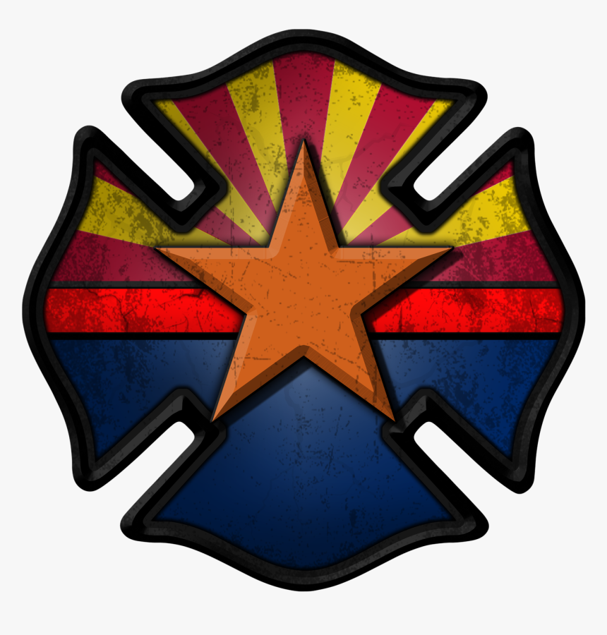 Arizona Firefighter Decal - Firefighter Painted Rocks, HD Png Download