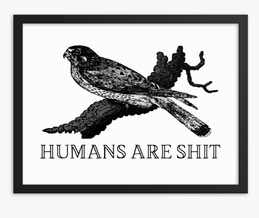 Humans Are Shit Framed 
 Srcset Data - Humans Are Shit, HD Png Download