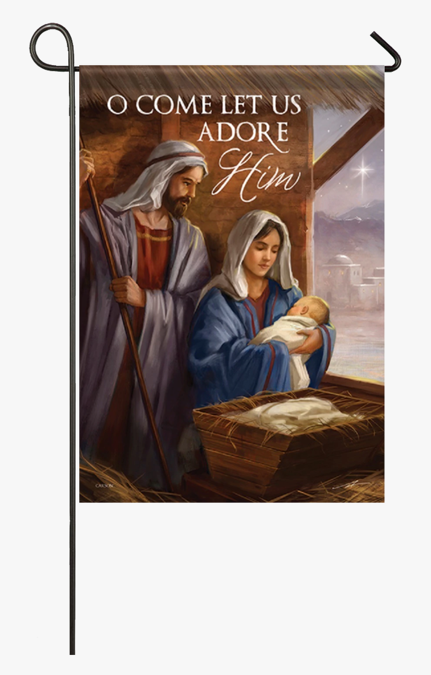 Away In A Manger Garden Dura Soft Flag - Christmas Day, HD Png Download
