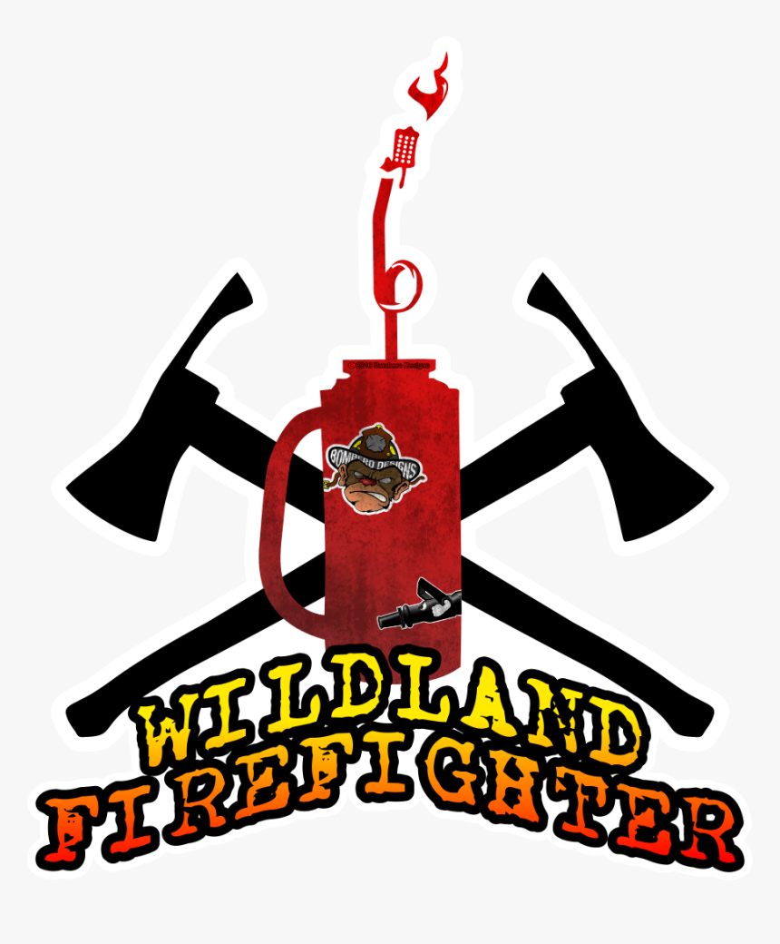 Wildland Firefighter Sticker We Love Wildland Firefighters - Wildland ...