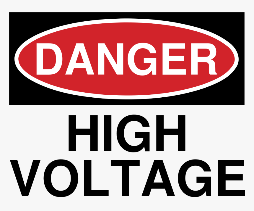 High Voltage Png Pic - Danger High Voltage Sign Pdf, Transparent Png