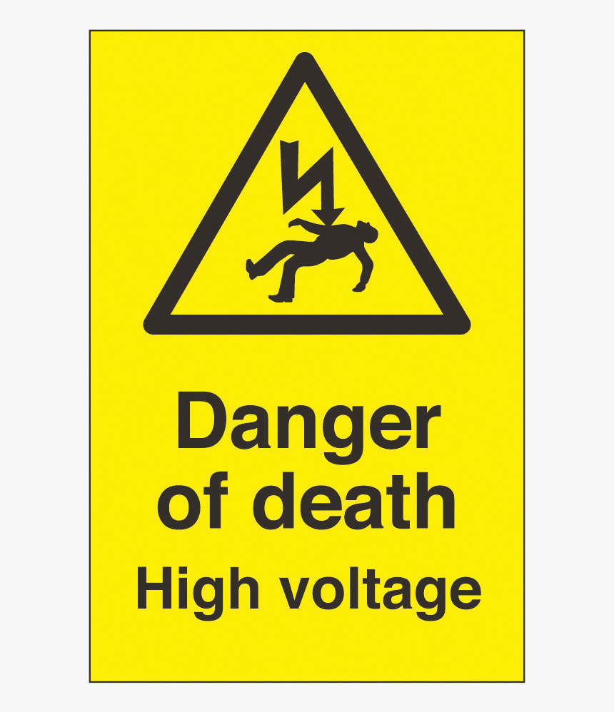 High Voltage Png - Danger Of Death Sign, Transparent Png
