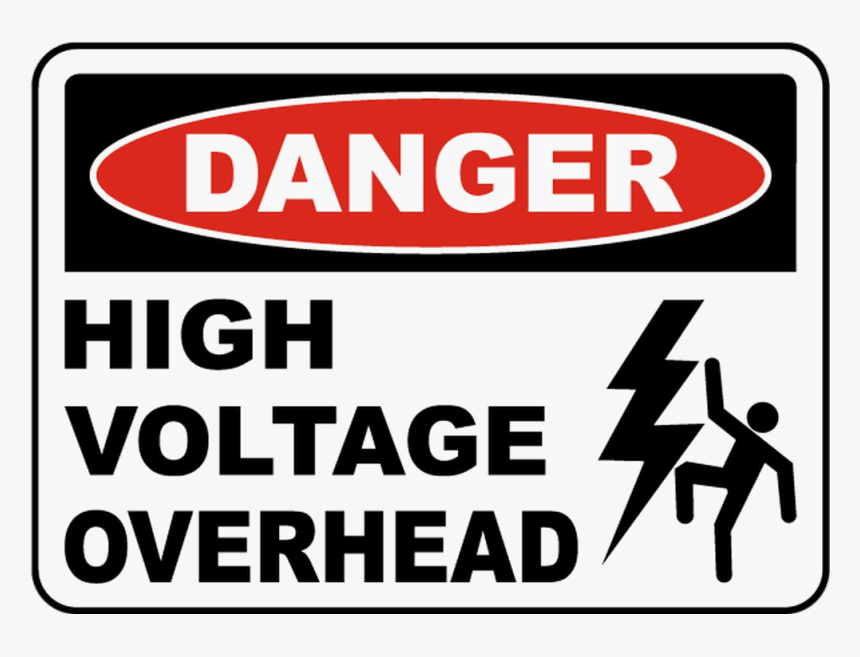 High Voltage Png Download Image - High Voltage Overhead Sign, Transparent Png