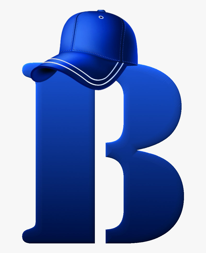 Alfabeto Azul Con Gorra De Beisbol, HD Png Download