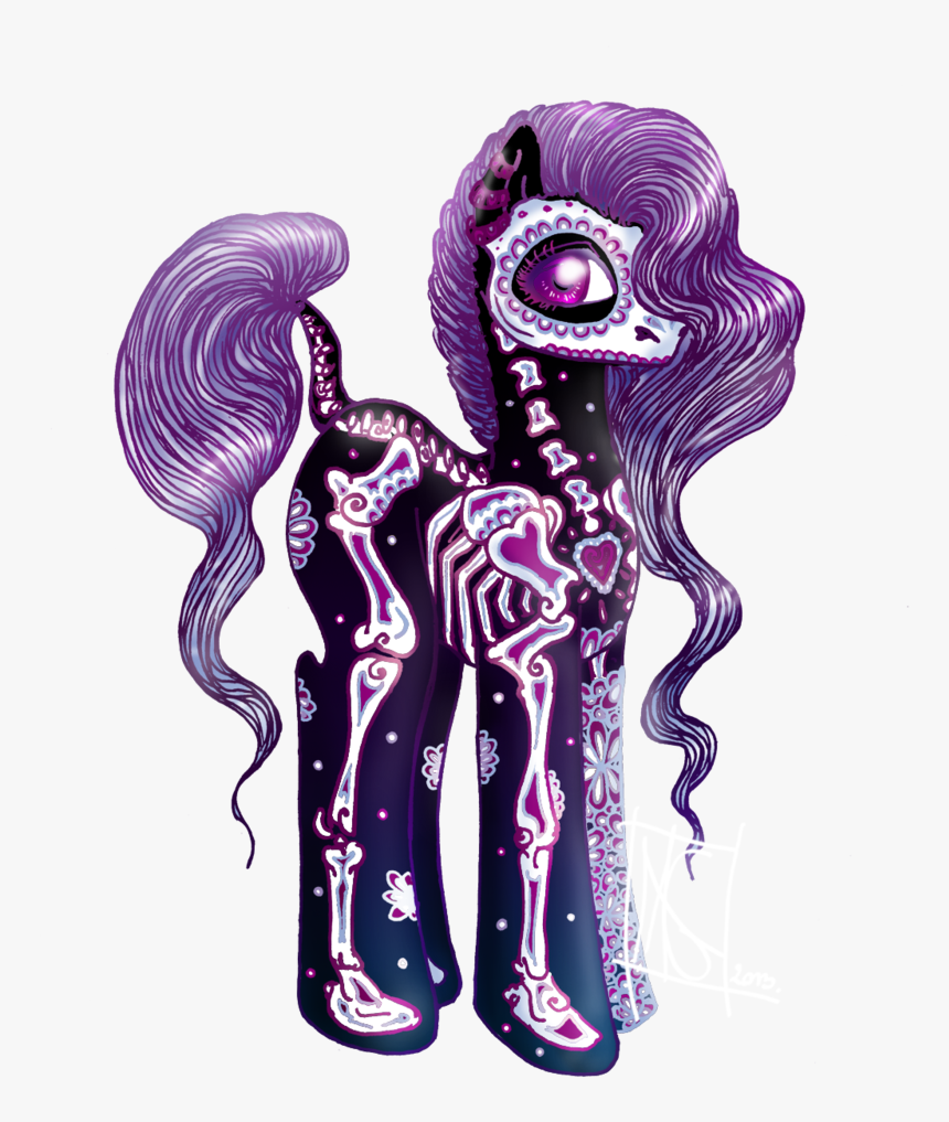 Santa Muerte Adoptable Pony Auction Closed By Magexp - Day Of The Dead Chibi, HD Png Download
