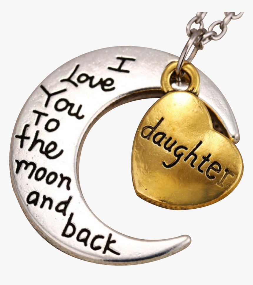 Necklace Clipart Army - Daughter I Love You To The Moon, HD Png Download