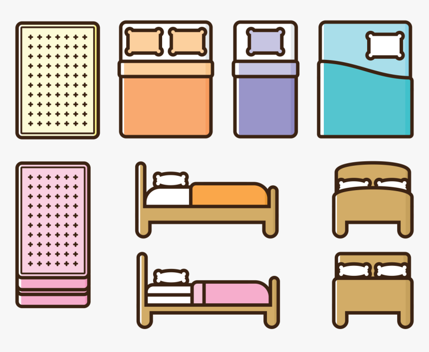 Colchón Vector Iconos, HD Png Download