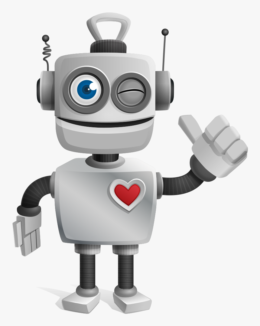 Robot Png -robot Png Pic - Robot Doing Thumbs Up, Transparent Png