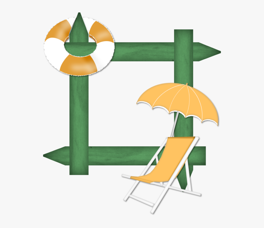 Bordas Vacances Pinterest Scrapbook - Transparent Tropical Summer Frame, HD Png Download