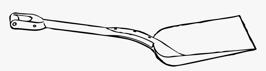 Shovel Clipart Outline - Shovel Black And White Clipart, HD Png Download