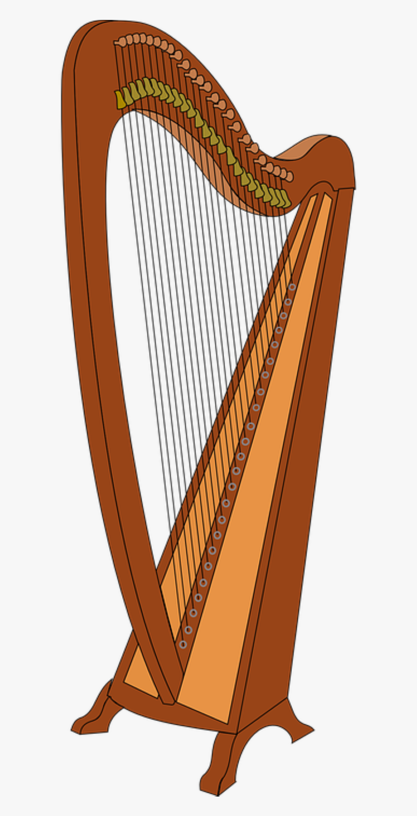 The Harp - Arpa Instrumento Musical Png, Transparent Png