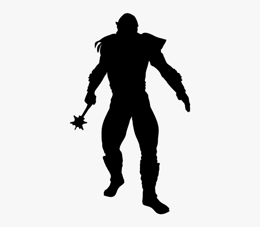 Silhouette Zombie Clipart, HD Png Download