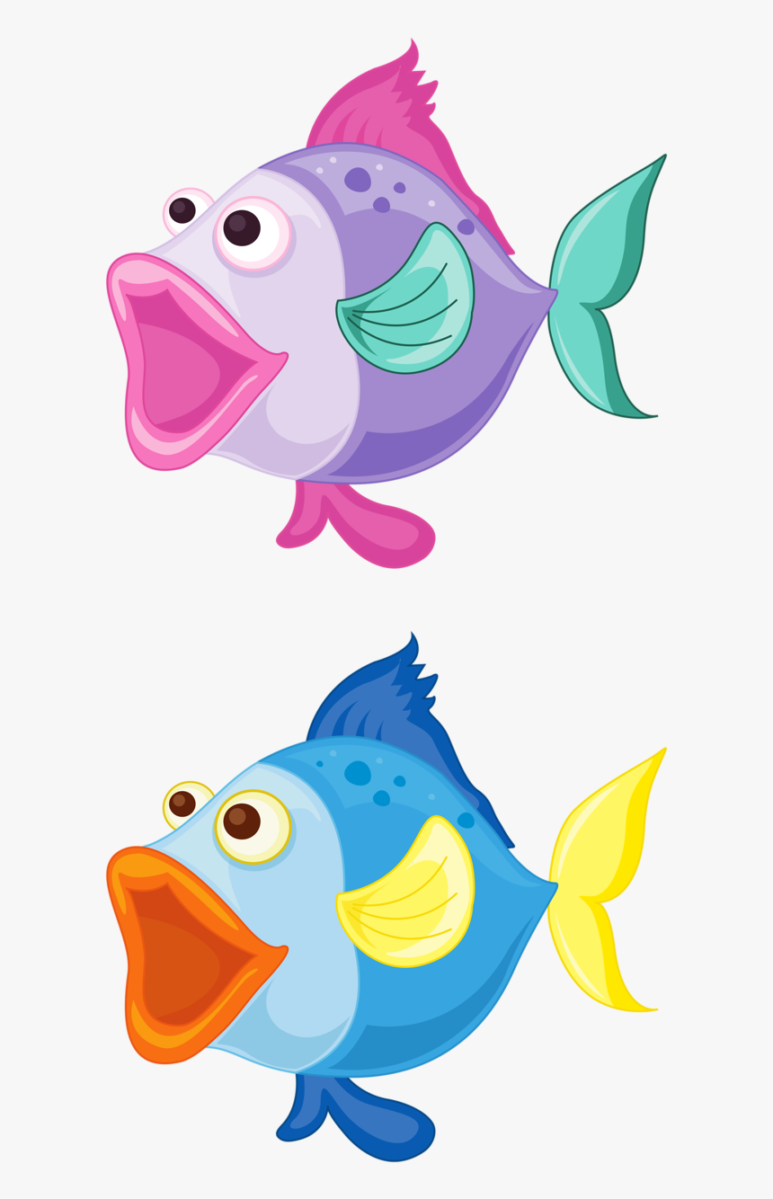 Transparent Peces Png - Картинки Мультяшные Рыбки, Png Download