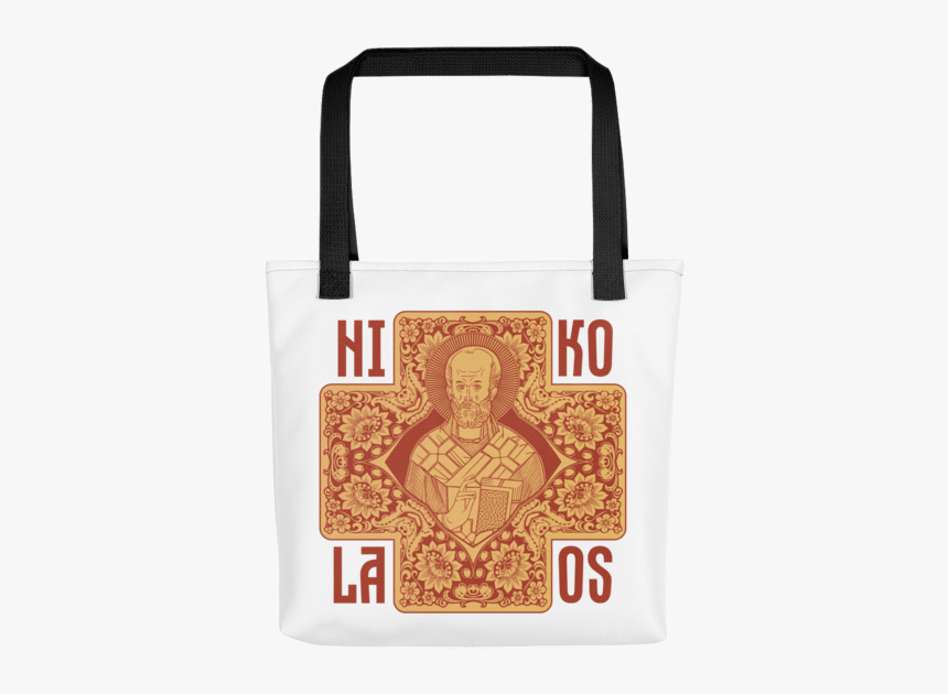 Saint Nicholas Tote Bag Red And Gold Version - Tote Bag, HD Png Download