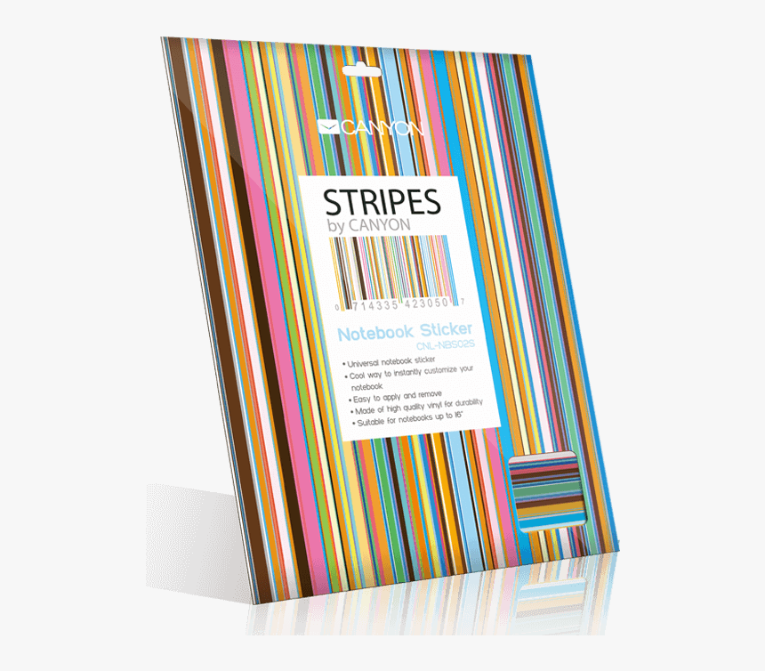 Notebook Sticker Stripes, HD Png Download
