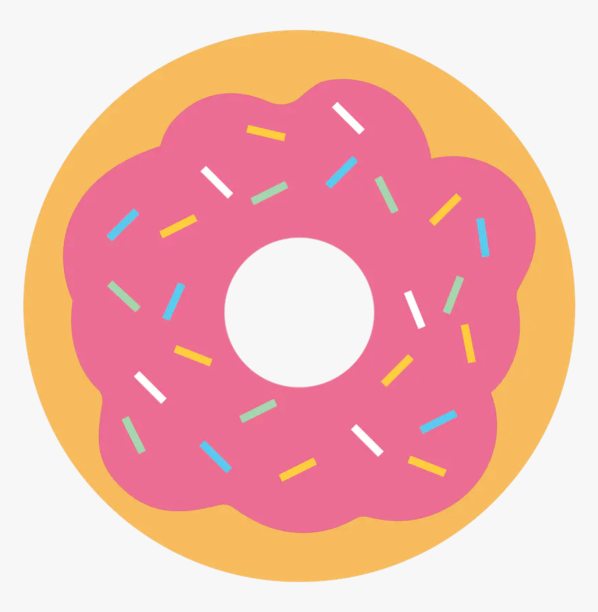 A Close Up Of A Donut Logo - Circle, HD Png Download