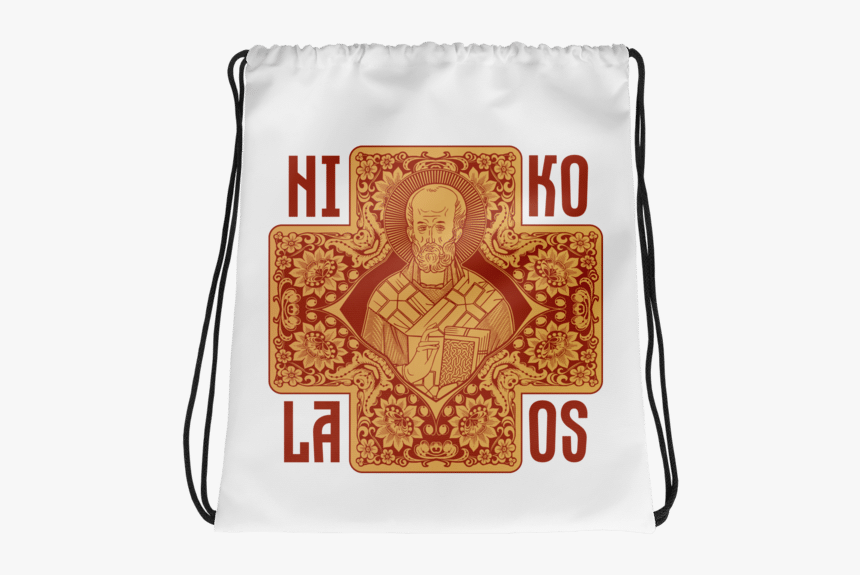 Saint Nicholas Drawstring Bag Red And Gold Version - Als Can Kiss My Fuzzy Butt, HD Png Download