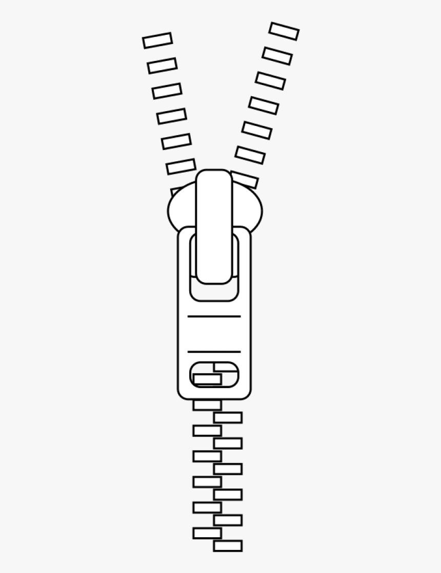 Zipper S Png Image - Zip Image In Black And White, Transparent Png