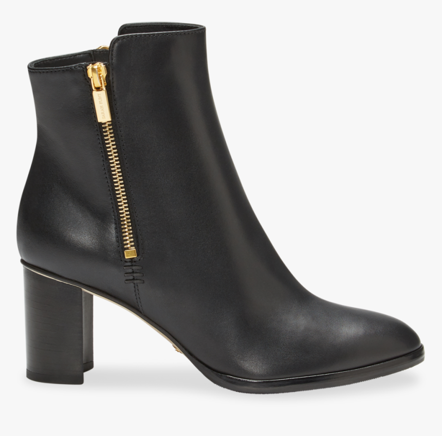 70mm Italian Made Perfect Zip Bootie In Black Calf - Booties, HD Png Download