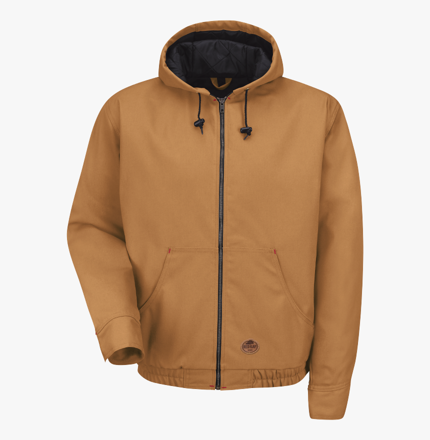 Blended Duck Zip-front Hooded Jacket - Duck Hooded Work Jacket, HD Png Download