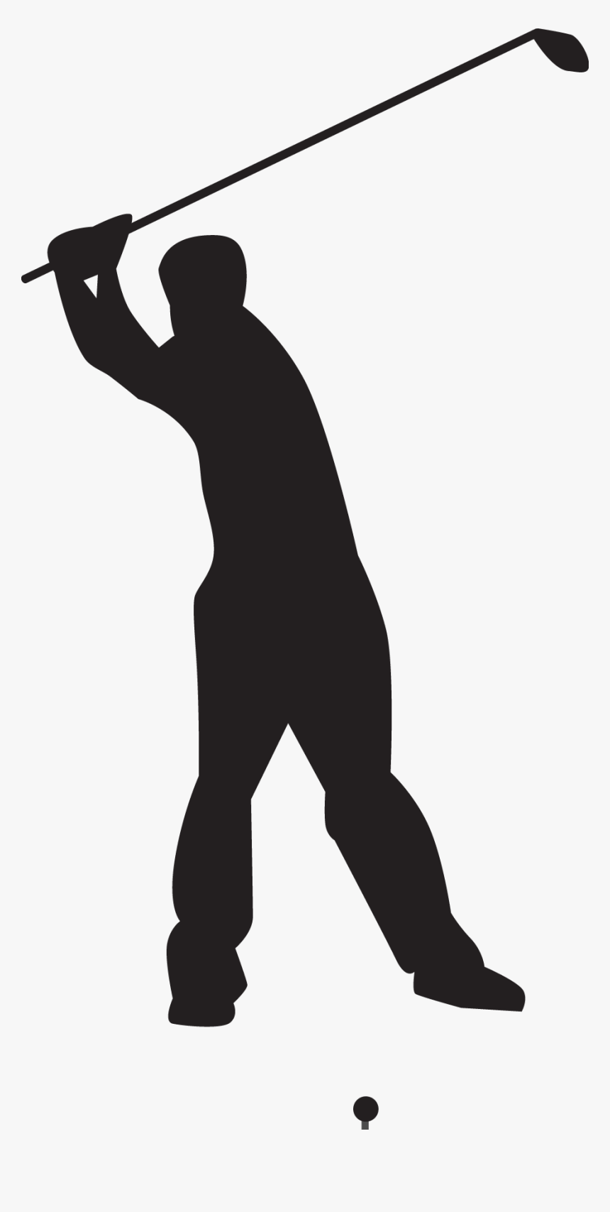 Sportsmen Silhouette Png - Speed Golf, Transparent Png