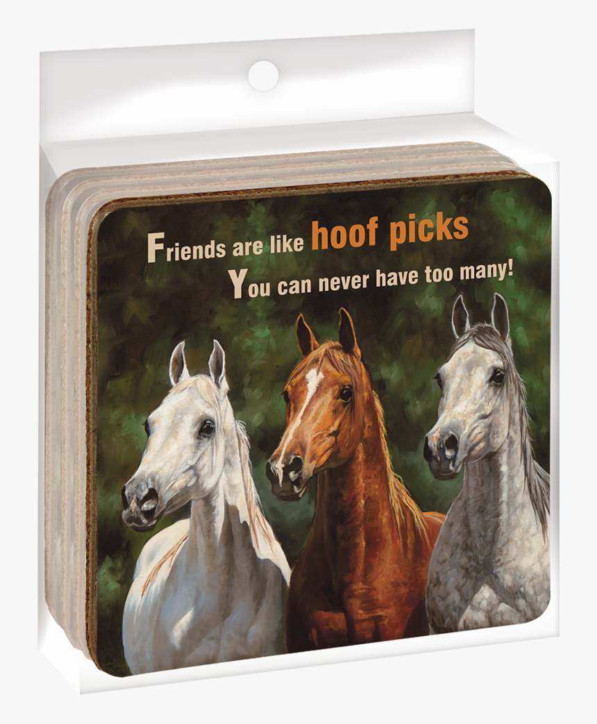Ec04861 Hoof Picks Ecocoaster Set 
 Title Ec04861 Hoof - Welcome With A Horse, HD Png Download