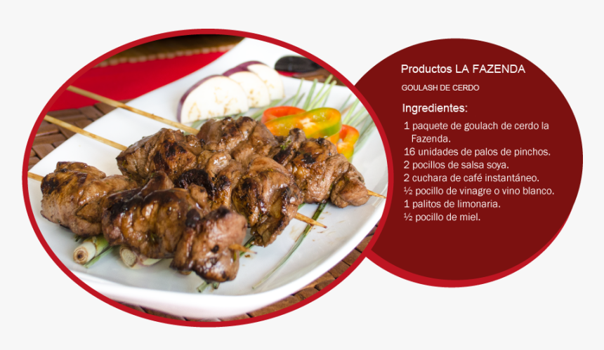 Pinchos De Cerdo Adobados Con Café Y Limonaria - Pinchos Con Café, HD Png Download