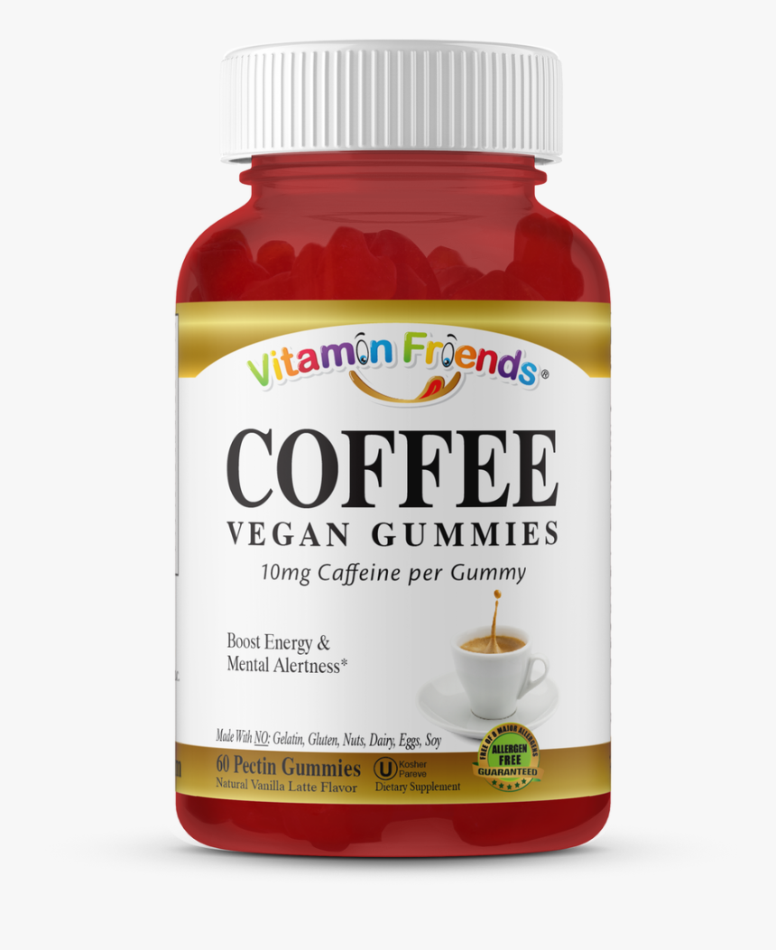 Vitamin Friends Adult Vegan Coffee Gummies - Vitamin Friends, HD Png Download