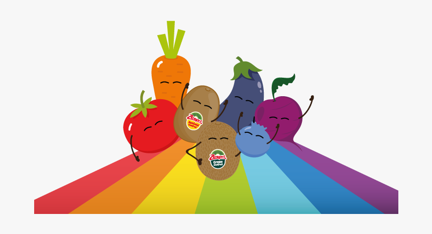 Week30 Eating The Rainbow Is Good For You - Cartoon, HD Png Download
