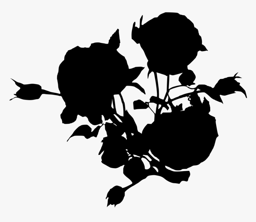 Transparent Rose Stencil Png - Garden Roses, Png Download