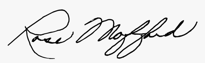 Rose Mofford Signature - Free Signature Png, Transparent Png