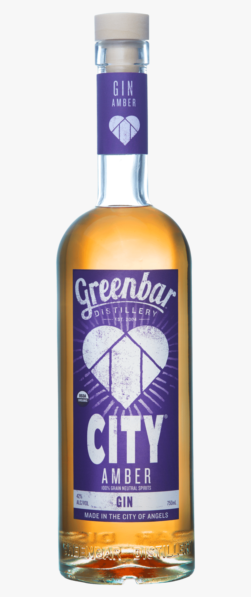 Greenbar City Amber Gin, HD Png Download