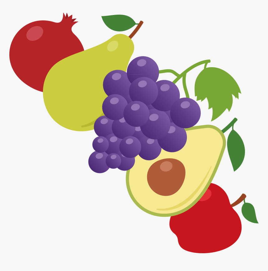 Grapes Clipart Purple Apple - Grape, HD Png Download