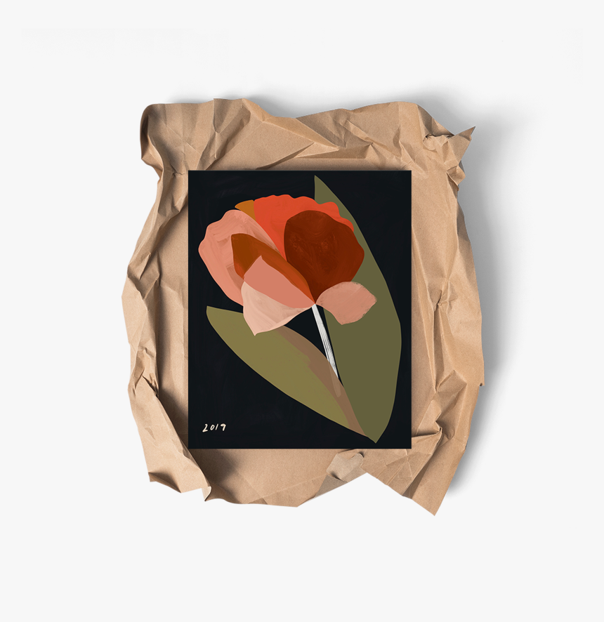 Rose Stencil Png, Transparent Png