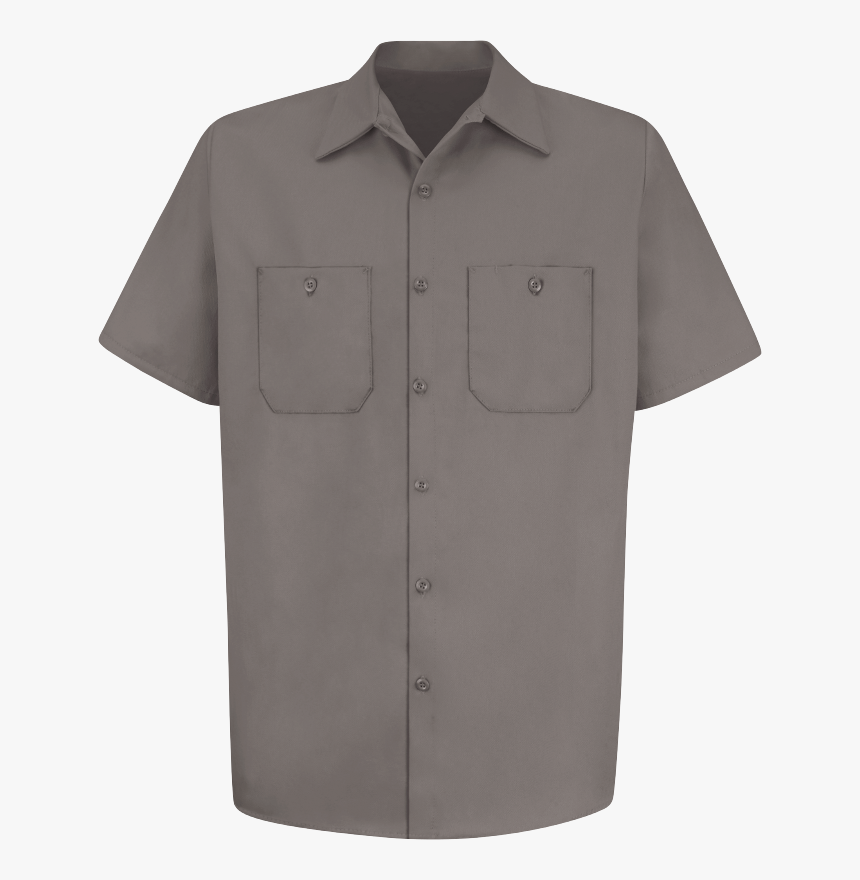 Men S Short Sleeve Wrinkle-resistant Cotton Work shirt - Active Shirt, HD Png Download