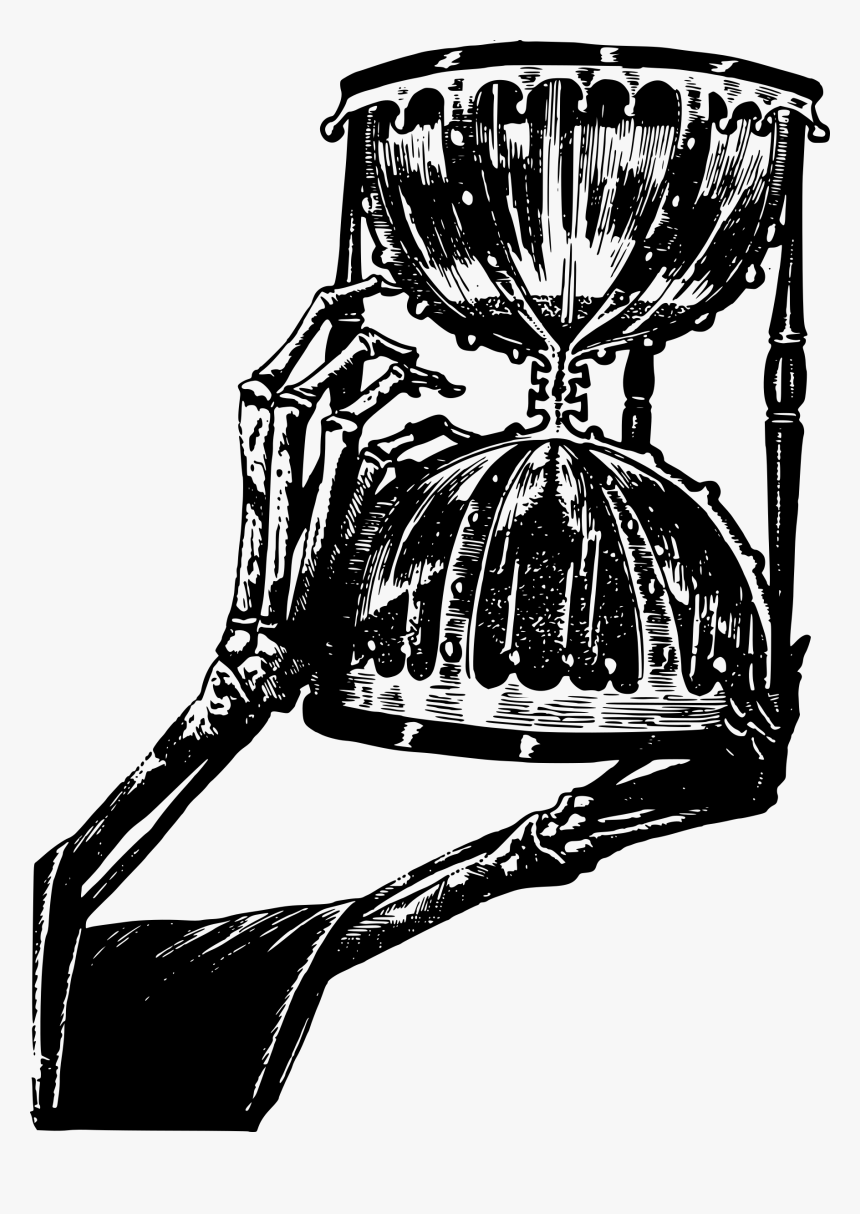 Grim Reaper Clipart Mortality Rate - Hourglass Of Death, HD Png Download