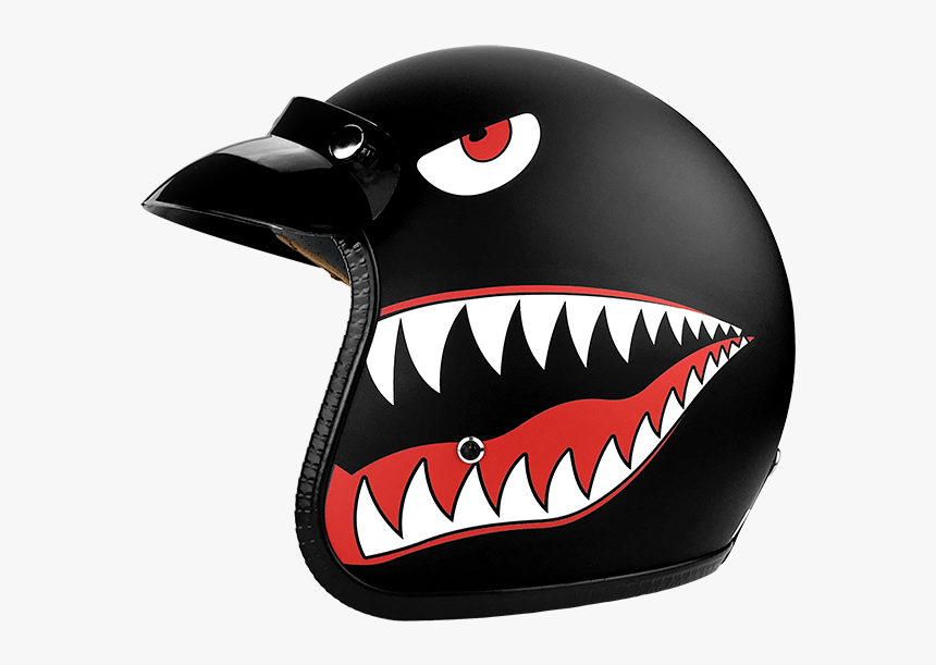 3/4 Open Face Motorcycle Helmet With Visor Matte Finish - Motorcycle Helmet, HD Png Download
