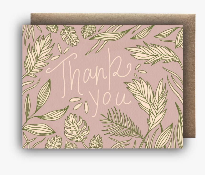 Thank You Tropical Display Photo - Fern, HD Png Download