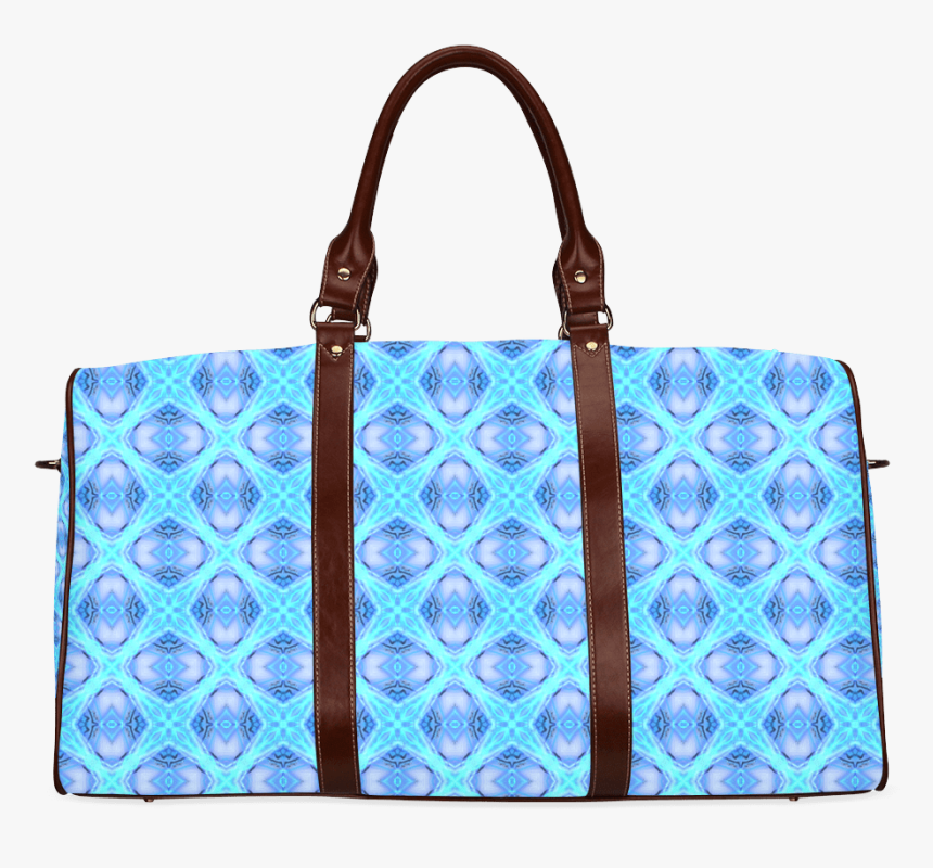 Abstract Circles Arches Lattice Aqua Blue Waterproof - Duffel Bag, HD Png Download