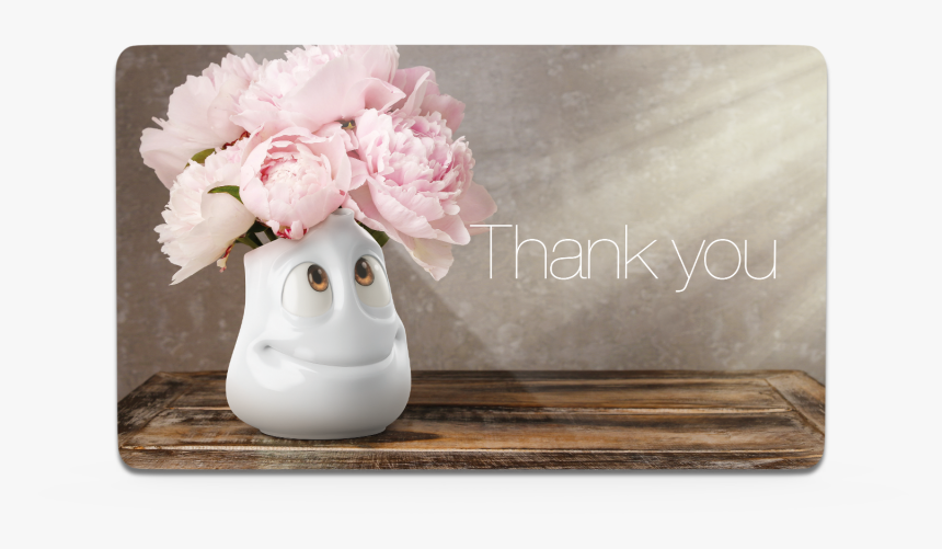T040118 Schnittenbrettchen Thank You 01 - Vase Tassen, HD Png Download