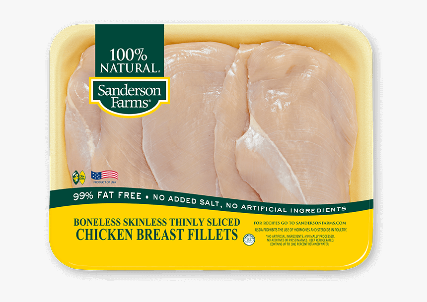 Sanderson Farms Boneless Skinless Chicken Breast, HD Png Download